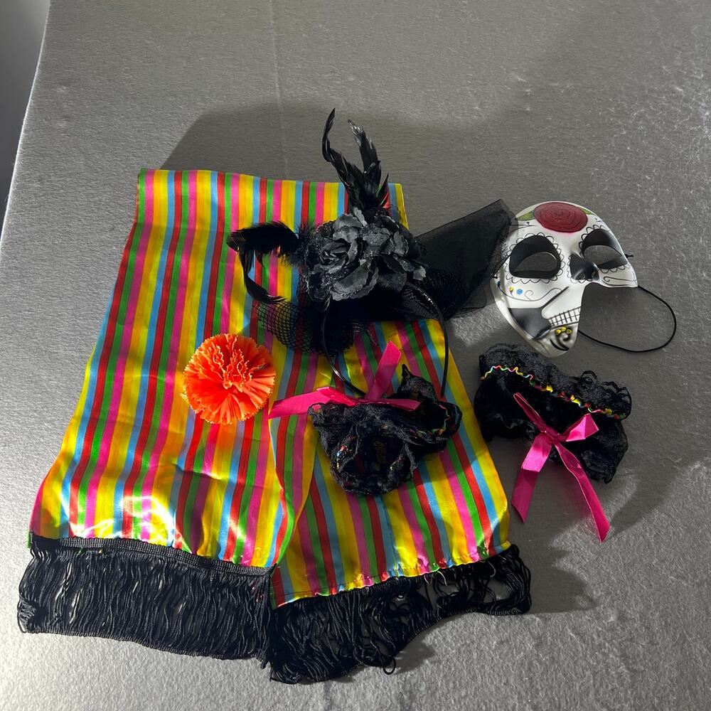 Party King Day of the Dead Costume Women’s Medium - Picture 14 of 16